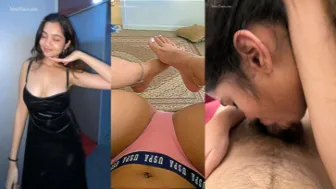 Young South Delhi Babe Ritika Sucking Dick Deep and Cum on Body
