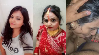 Beautiful Newly Married Mahi Bhabhi Sucking Dick Fucking in Midnight