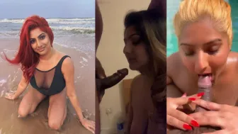 Indian Babe Sucking Boyfriend Dick in Public Bus Deep Mouth Fucking in Hotel