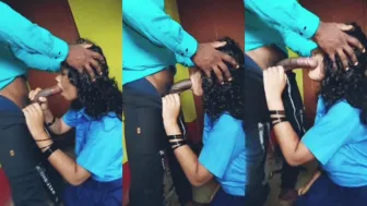 Cute Mallu College Girl Sucking Teacher Dick in Class for Good Marks in Exam