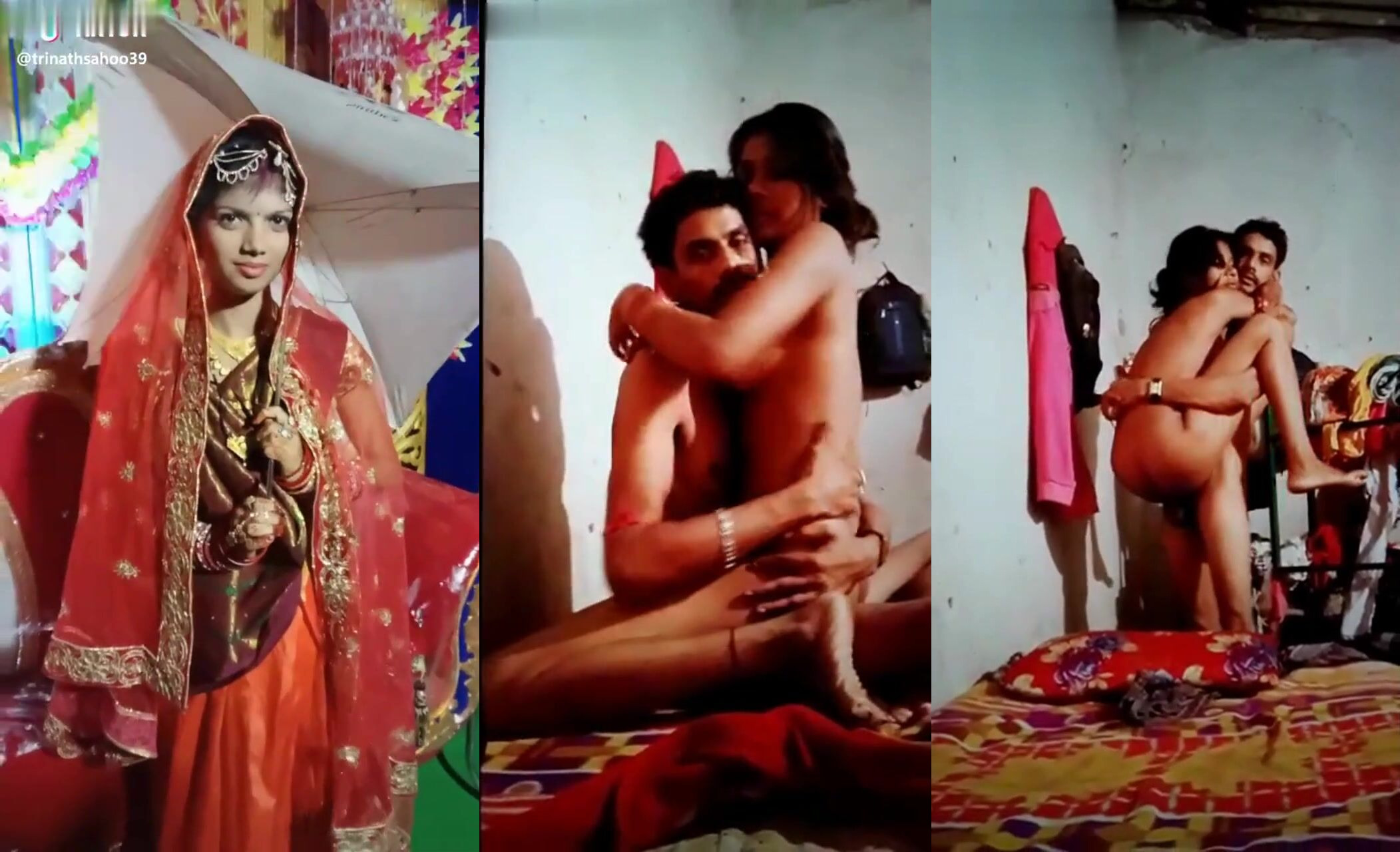 Beautiful Newly Married Young Desi Girl Fully Nude Fucked by Husband on Suhagraat Video