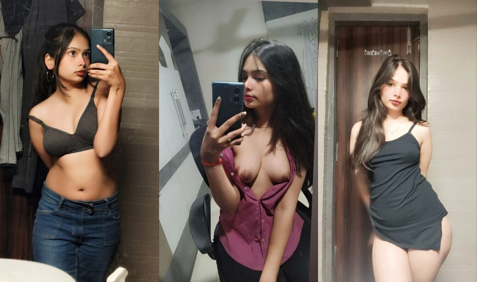 Beautiful Gorgeous High Class South Bombay Babe Teasing Boyfriend Showing her Ass Boobs Pussy