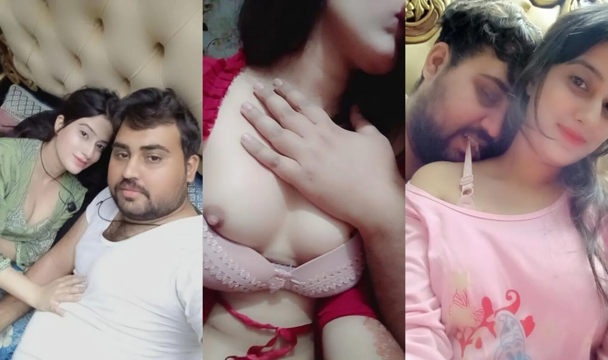 Beautiful Pakistani Newly Married Couple Kissing Niple Teasing Pussy Rubbing