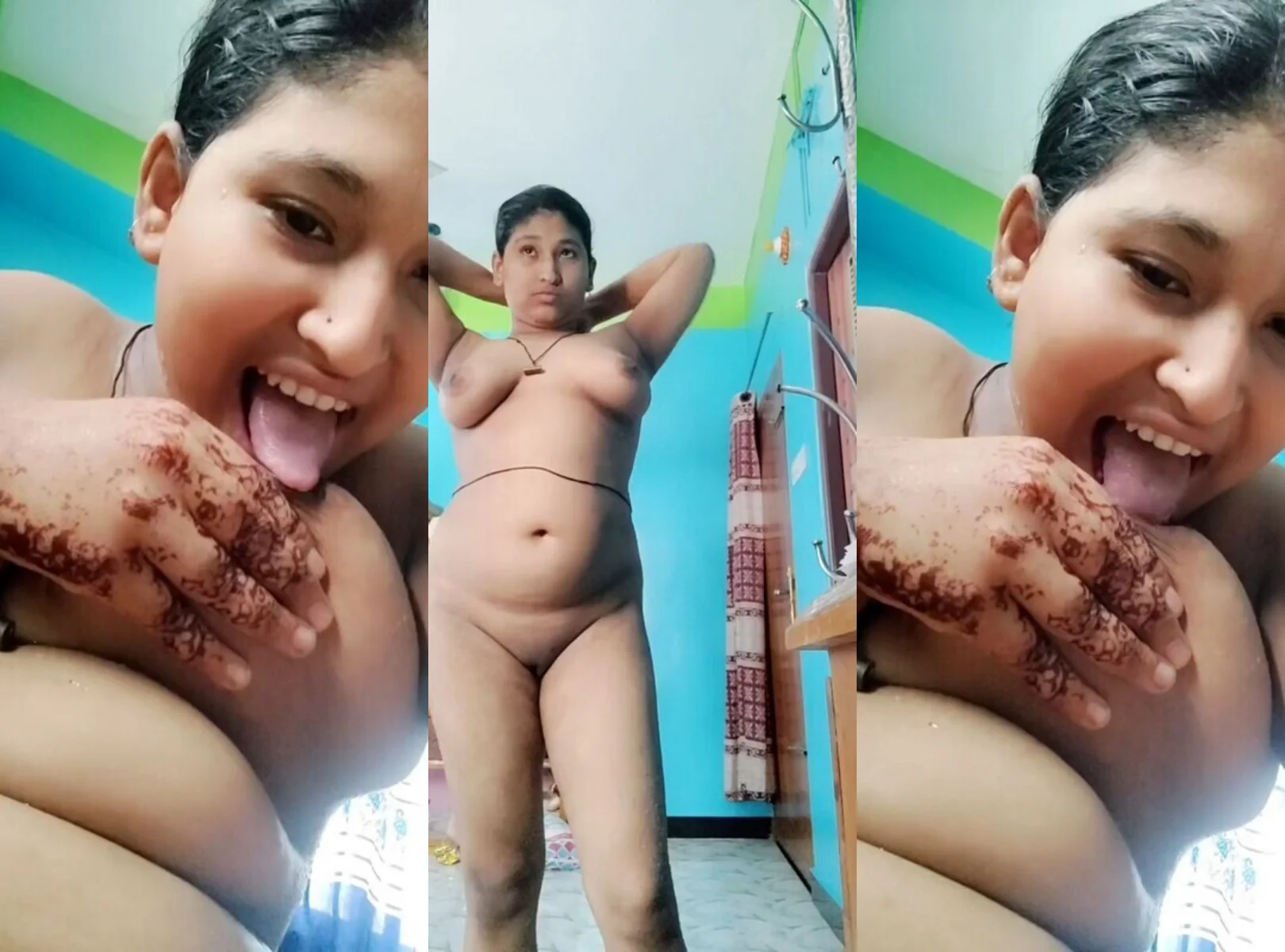 Desi Chubby Girl Showing Fully Nude Body Spread Pussy For Boyfriend