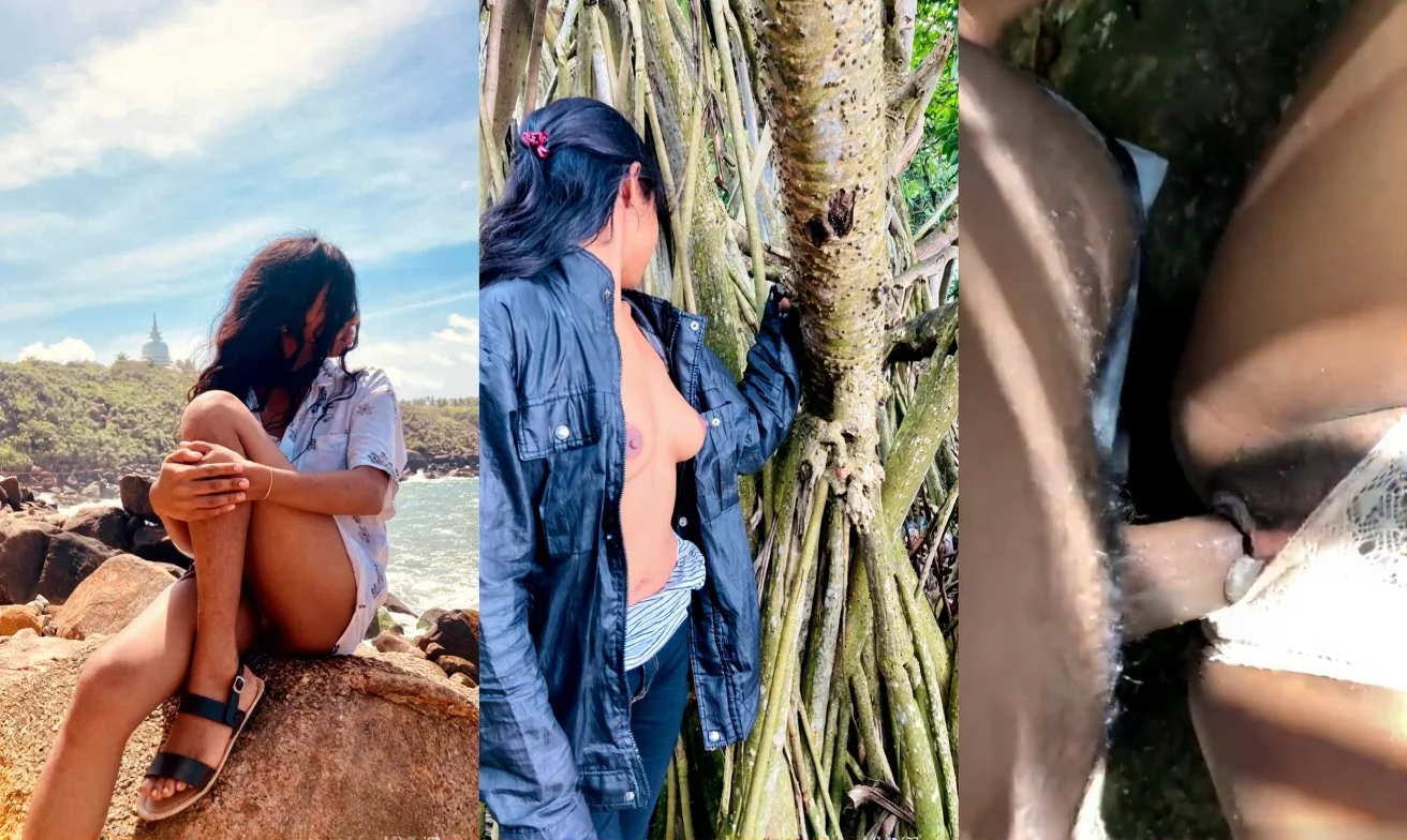 Sexy Slim Girl Fucking with Boyfriend on Beach Site During Goa Trip