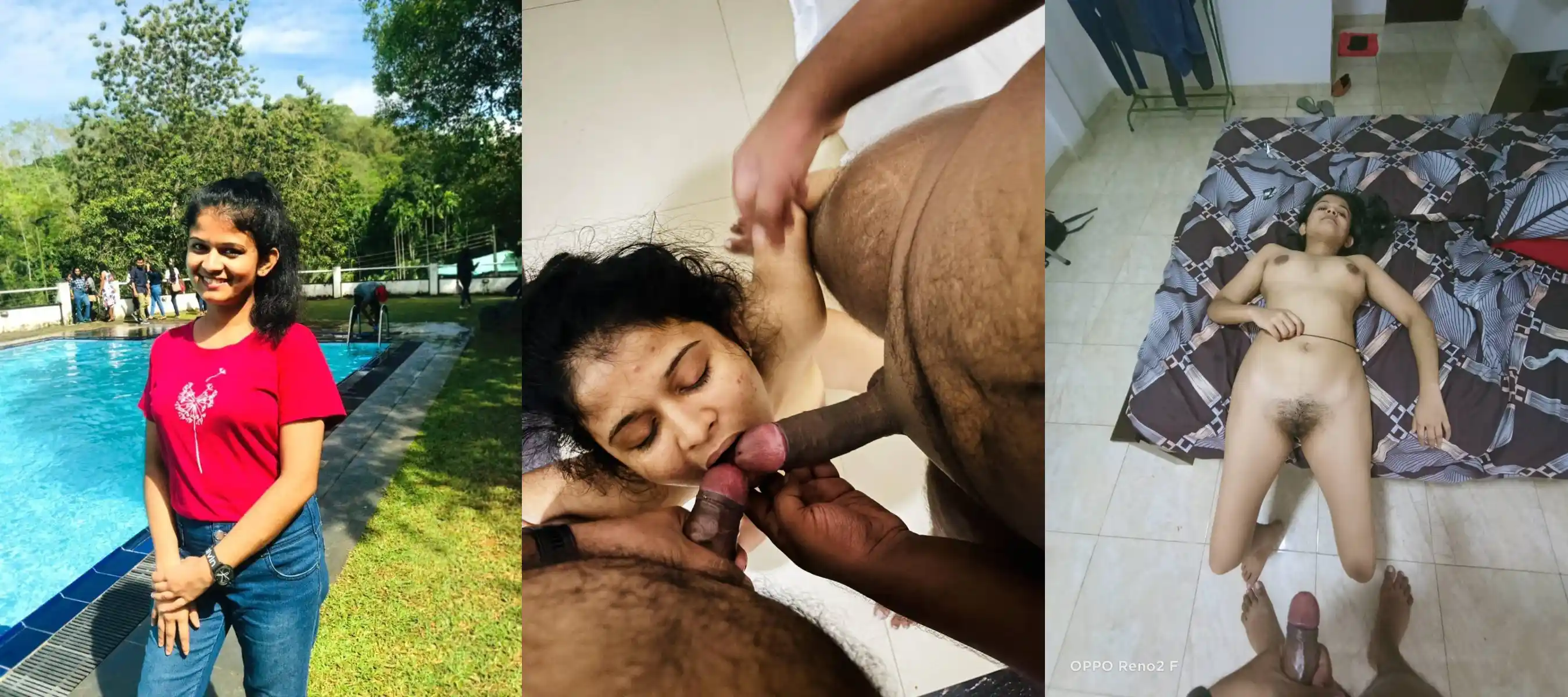 Most Viral Beautiful University Girl Threesome Fucking Taking Cum On Face