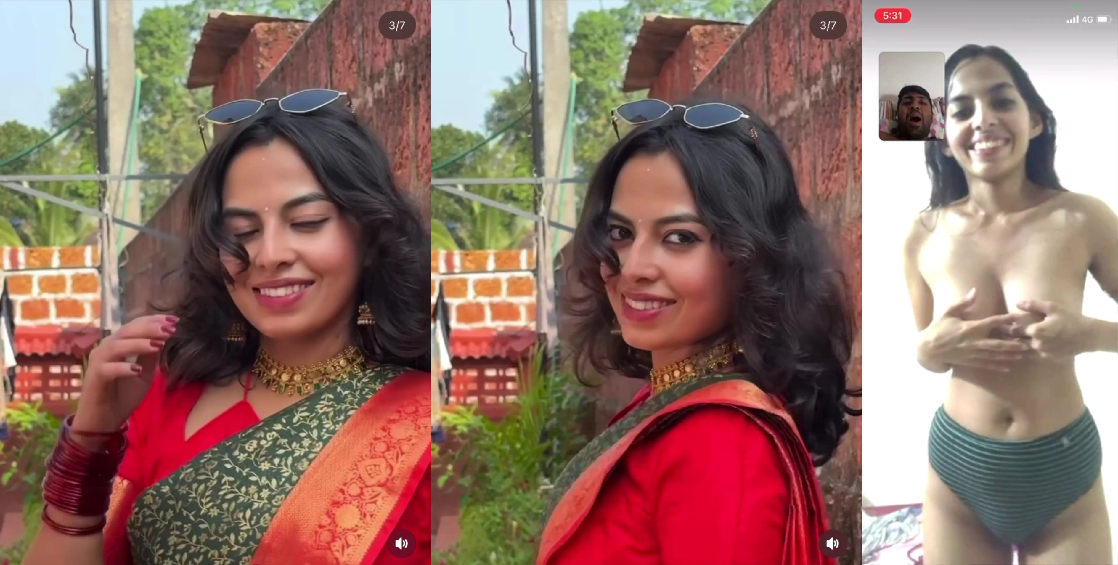 Slim Indian Girl Showing To Lover