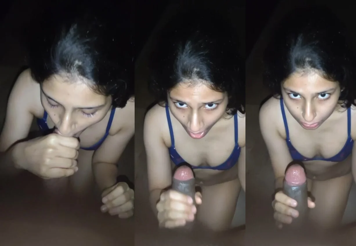 Sexy Horny Babe Sucking Big Cock