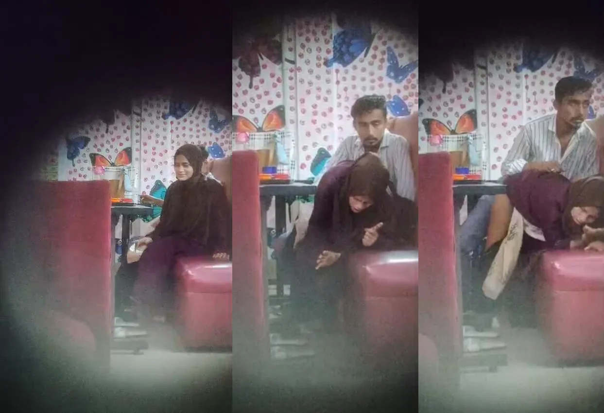 Hijabi Girl Fucking With Lover In Restaurant Hidden Recording