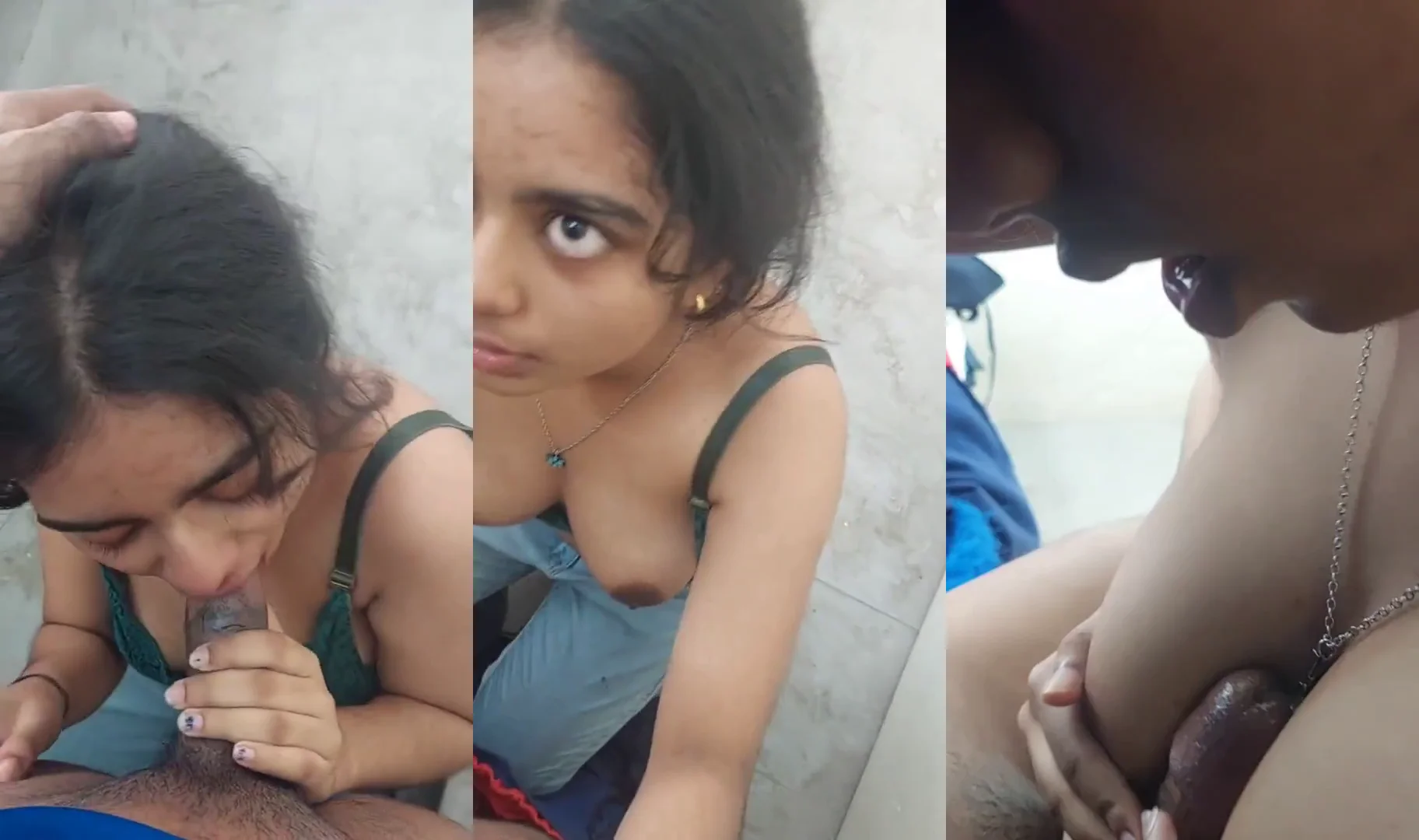 Collage Girl Sucks Dick Deepthroating Kissing Titty Fucking Getting Cum on Tits