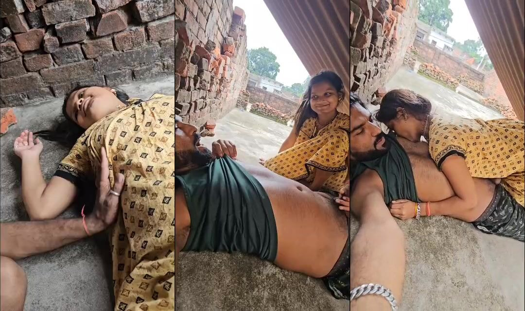 Horny Village Couple Sex On Rooftop With Oral Sex