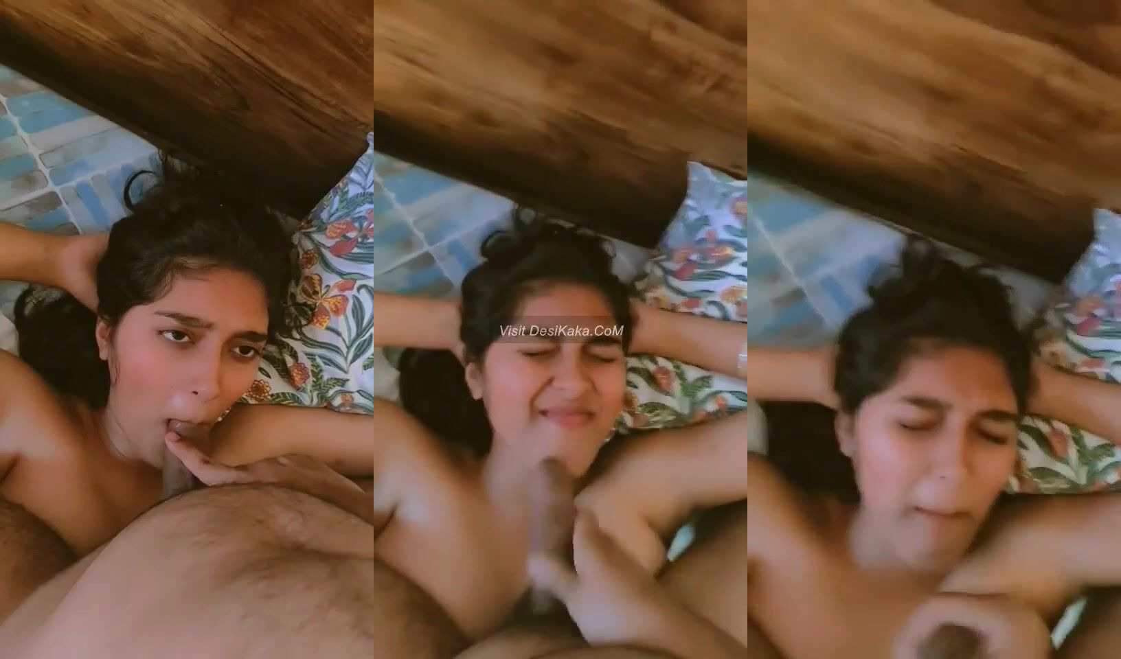 Indian College Desi Girl mouth fucking by professor and cum on face