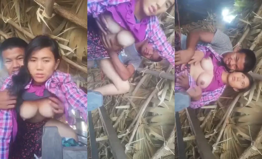Assamese Girlfriend Boobs Press and Fucked By Lover in Oudoor Hut Desi Porn