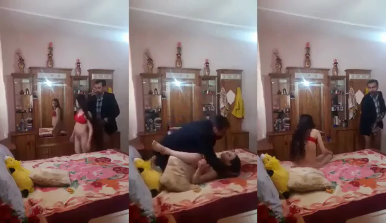 Mustached Man Fucking Pakistani Young Desi Girl in missionary position