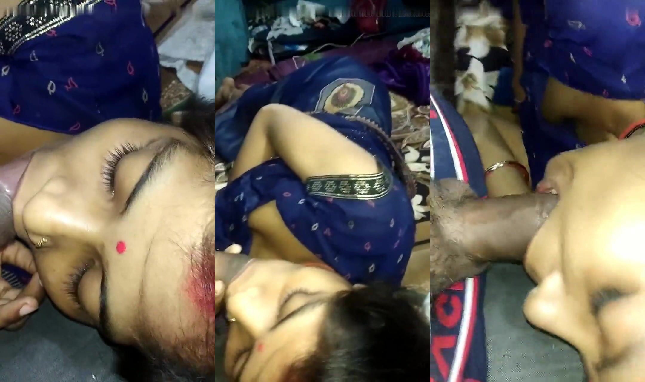 Indian Sleeping Bhabhi mouth fucking