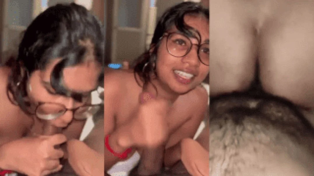 Mallu College Girl With Glasses Explores Big Dick