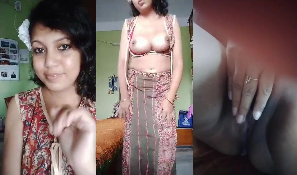 Indian Sexy Young Aunty Showing Boob and Vagina Nude