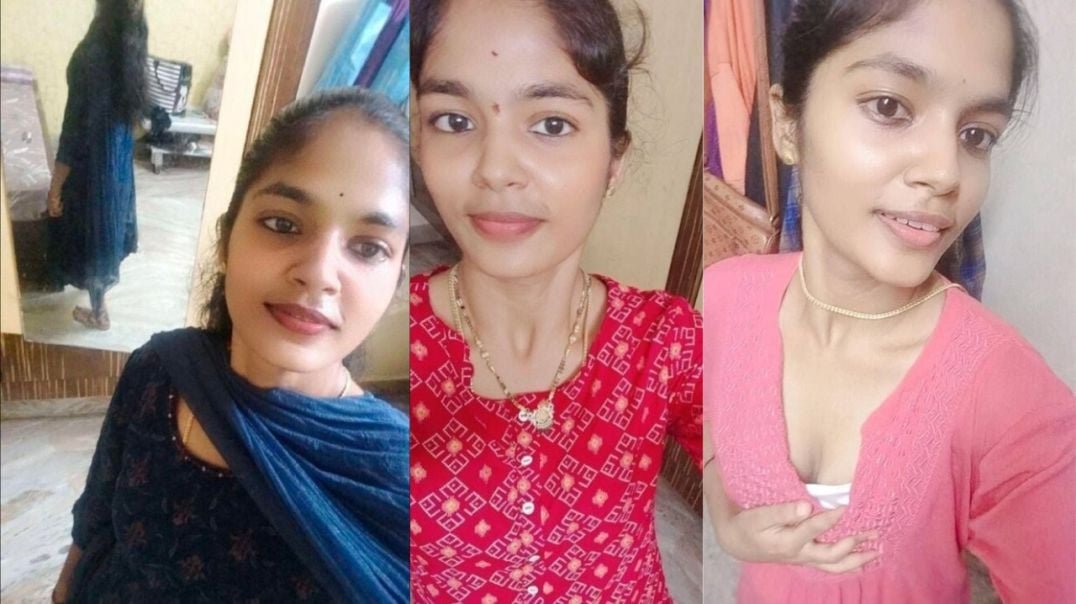 Indian Collage Slim Cute Telugu Girl Showing Boobs