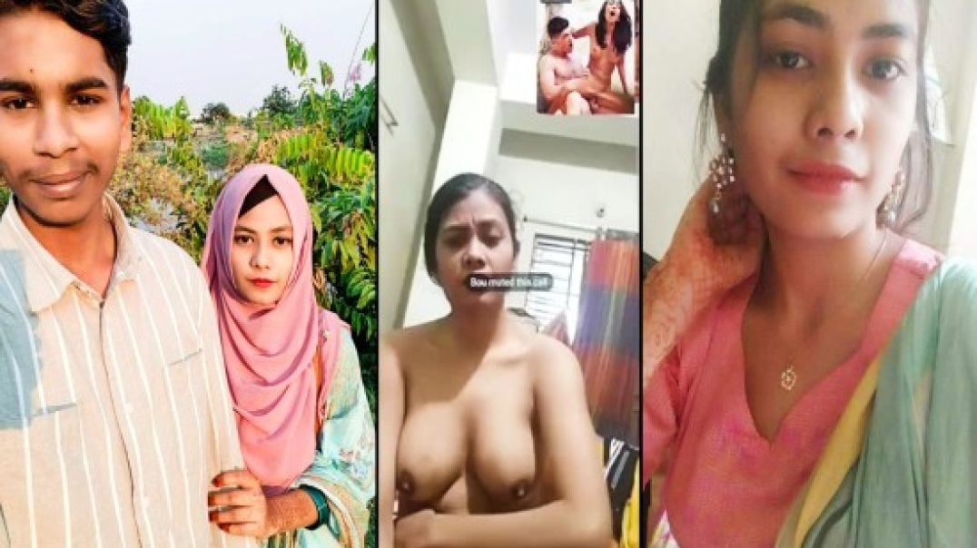 Beautiful Indian Hijabi GF Showing lover on VC