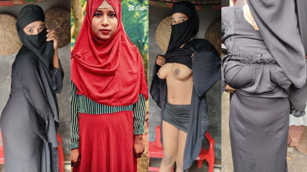 Lusty Bengali Niqabi Village Wife Threesome Fucking