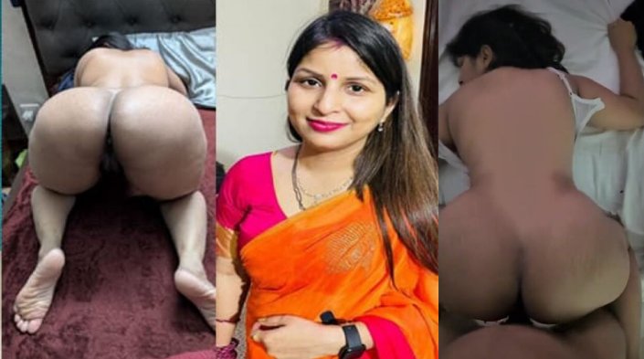 Beautiful Indian Hot Milf Wife Riding Doggy Style Fucking